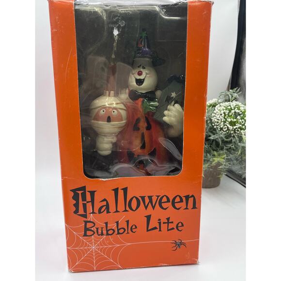 Vintage Metal Halloween Night Light Ghost Pumpkin Mummy 12 Black Orange Decor - Picture 13 of 15